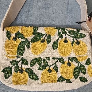 Sincerely Jules Beaded Lemon Bag, NWT